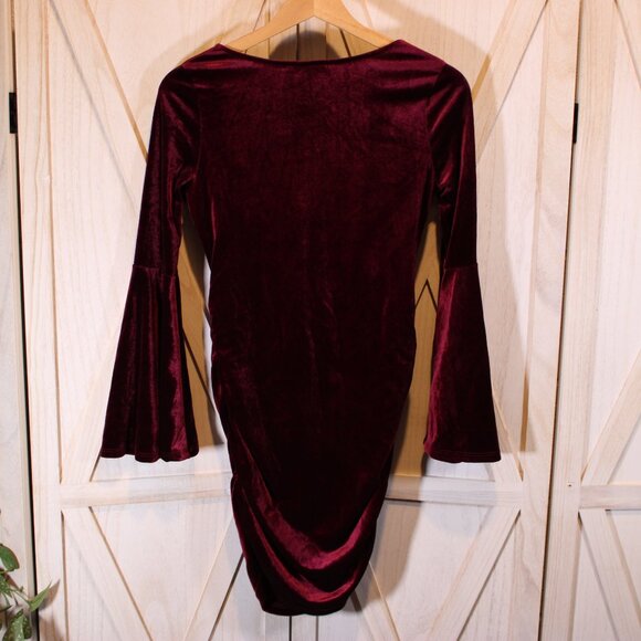NWOT - My Bump Maternity Dress Velvet Size Small - Picture 7 of 9